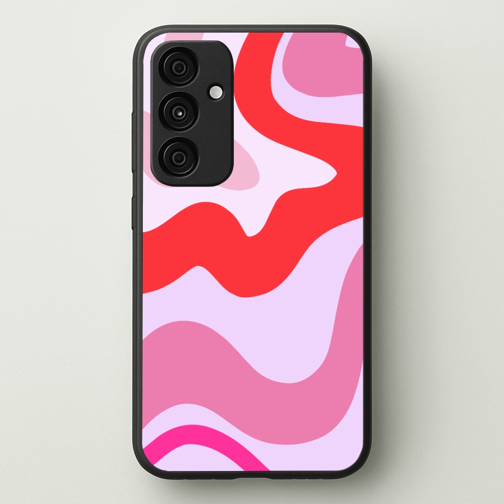 Purple & Pink Abstract Phone Case - Galaxy A35 / Standard