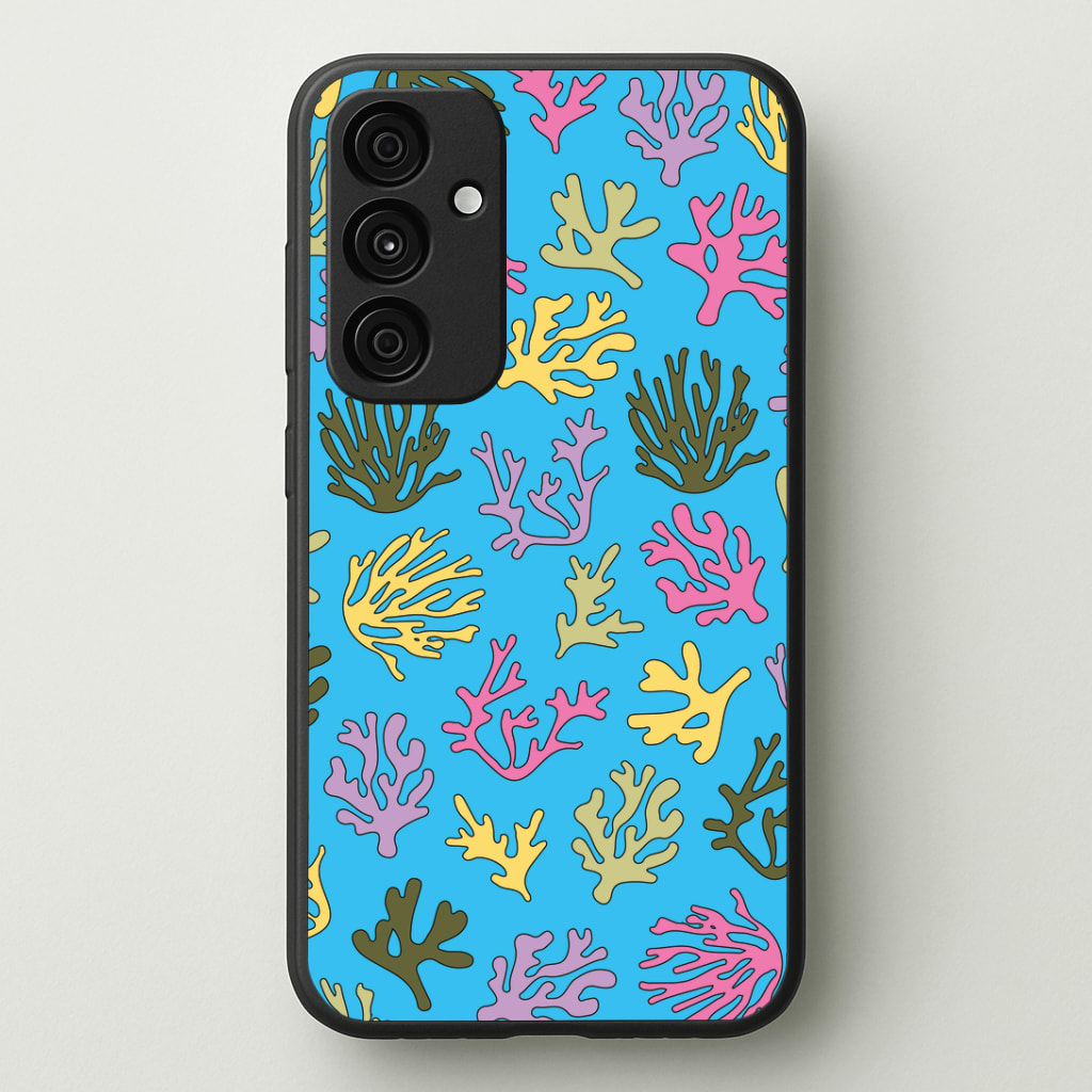 Coral Pattern - Sealife Phone Case - Galaxy A35 / Standard