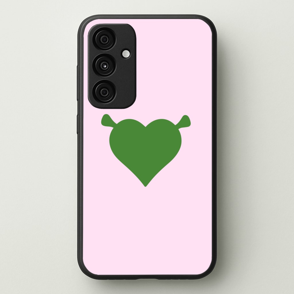 Green Ogre Heart Phone Case - Galaxy A35 / Standard