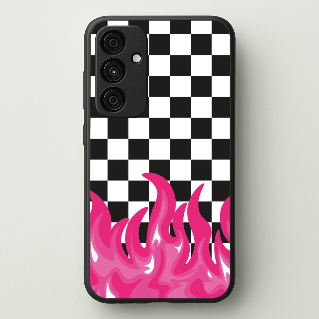 Pink Flame - Skate Aesthetic Phone Case - Galaxy A35 / Standard