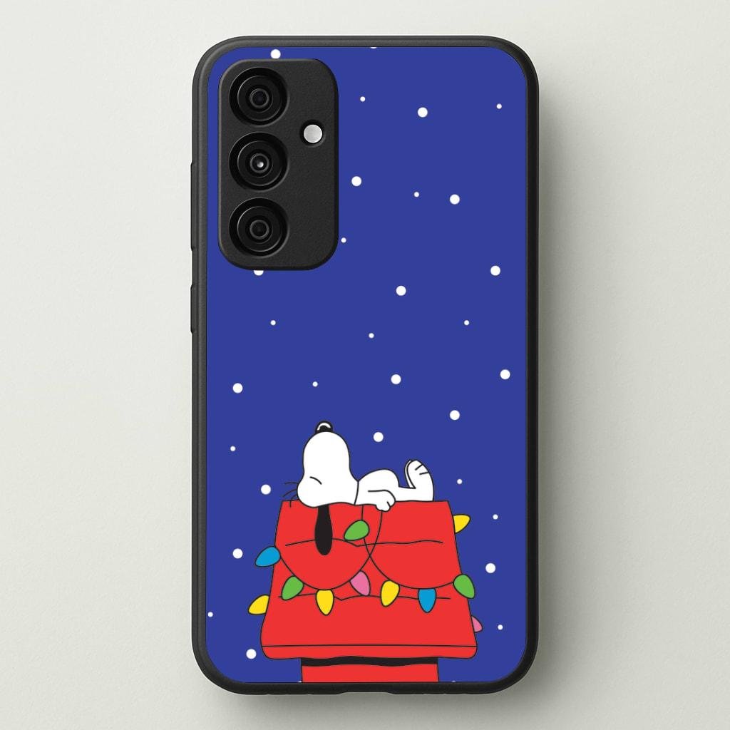 Cartoon Beagle Fairylights Phone Case - Galaxy A35 / Standard