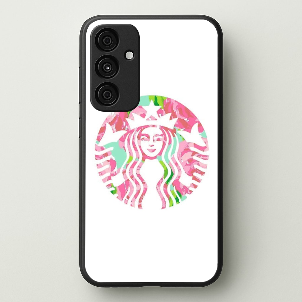 Pink Coffee Logo Phone Case - Galaxy A35 / Standard