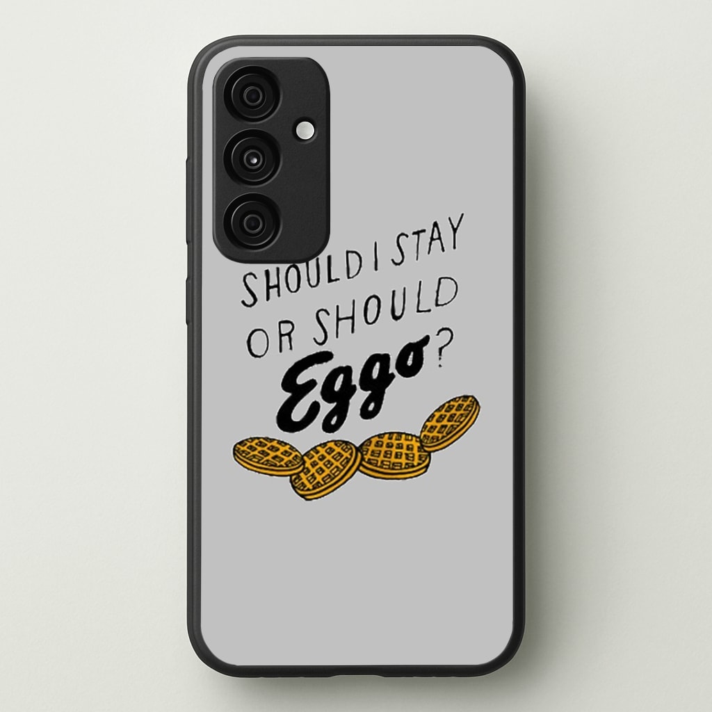 Should I Stay Or Should I Eggo Phone Case - Galaxy A35 / Standard