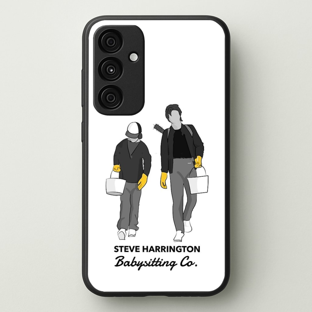 Steve Harrington Babysitting Co Phone Case - Galaxy A35 / Standard