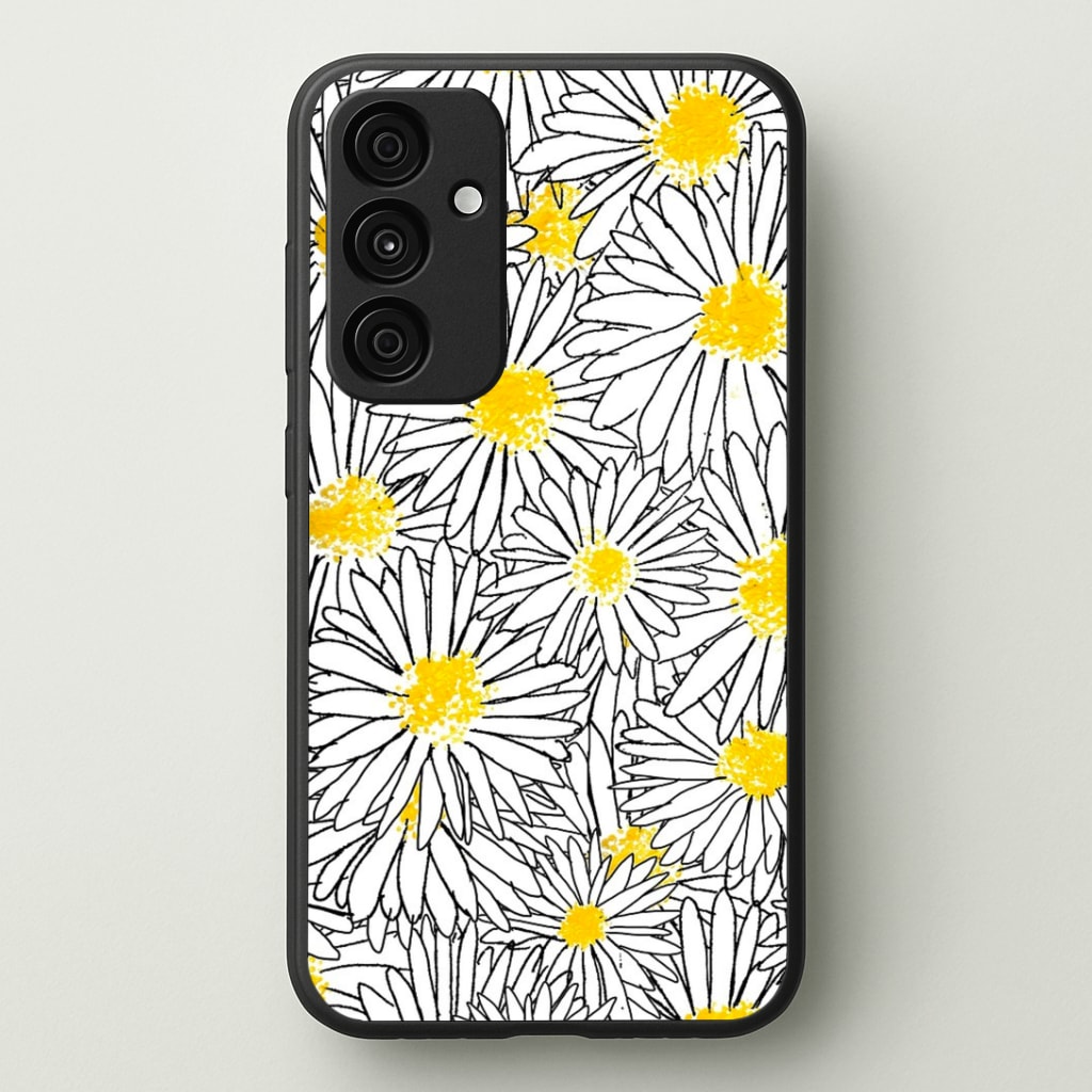 Cute Daisy Pattern Phone Case - Galaxy A35 / Standard