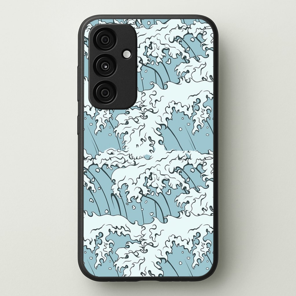 Japanese Waves Phone Case - Galaxy A35 / Standard