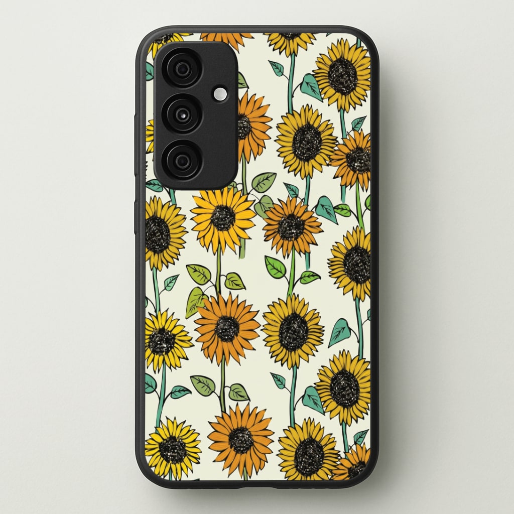 Painted Sunflowers Phone Case - Galaxy A35 / Standard