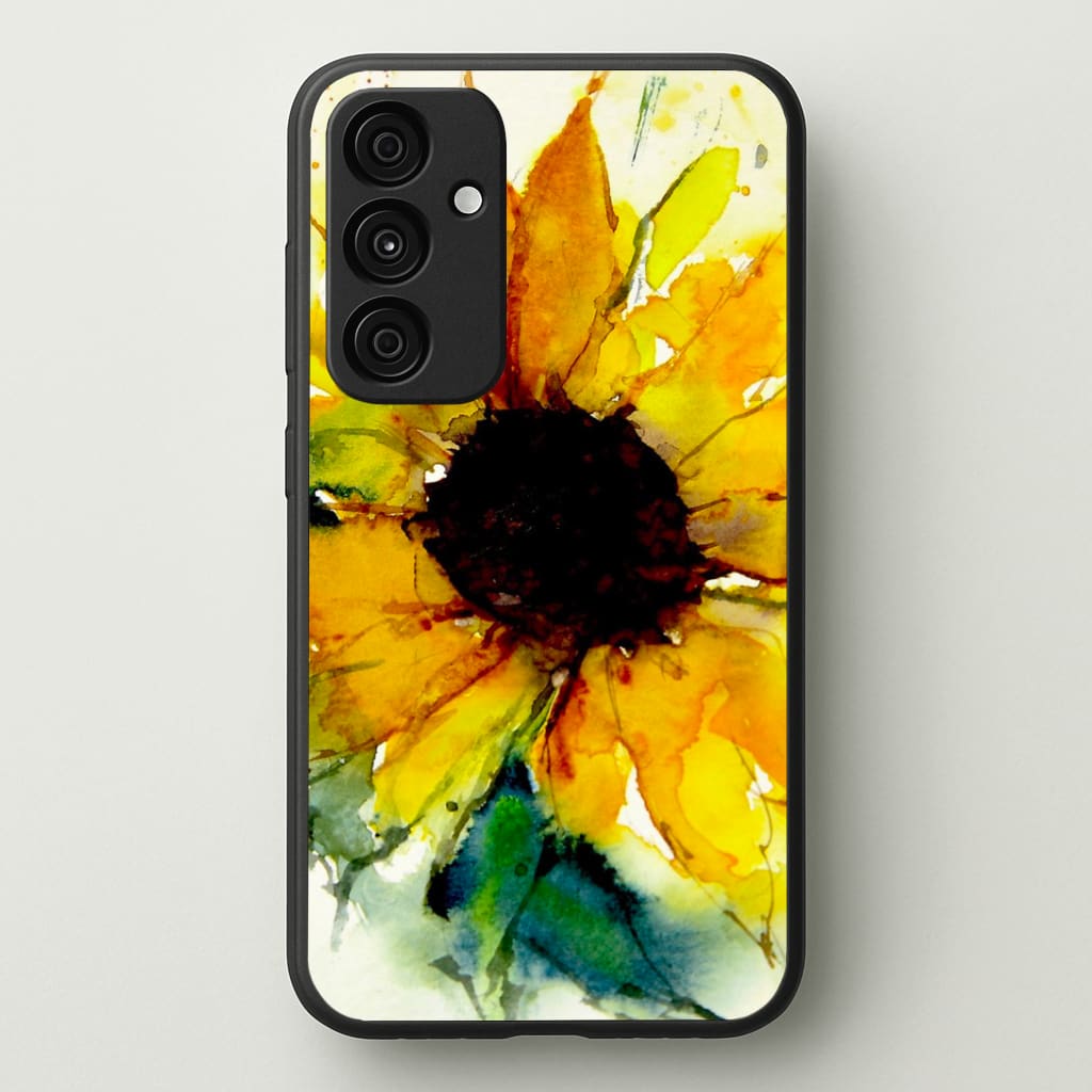 Watercolour Sunflower Phone Case - Galaxy A35 / Standard