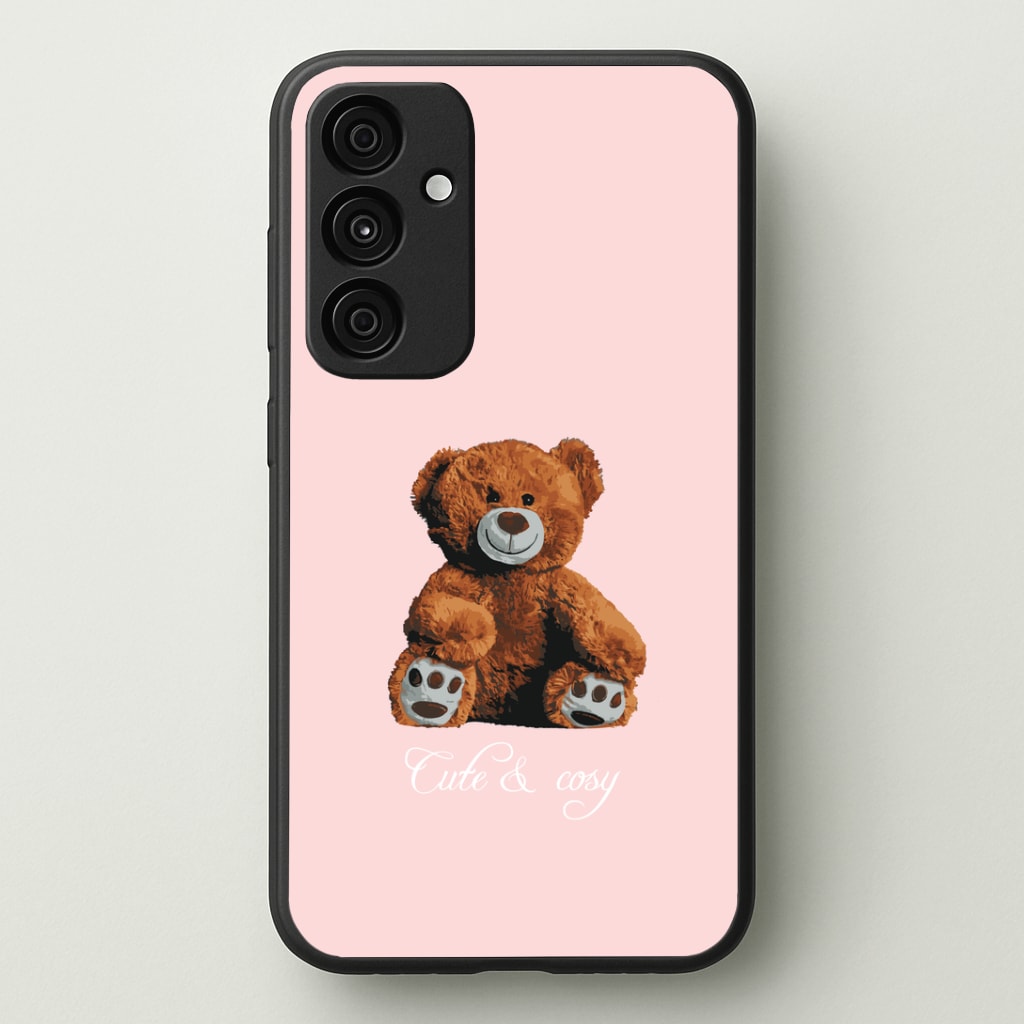 Cute And Cosy Teddy Bear Phone Case - Galaxy A35 / Standard