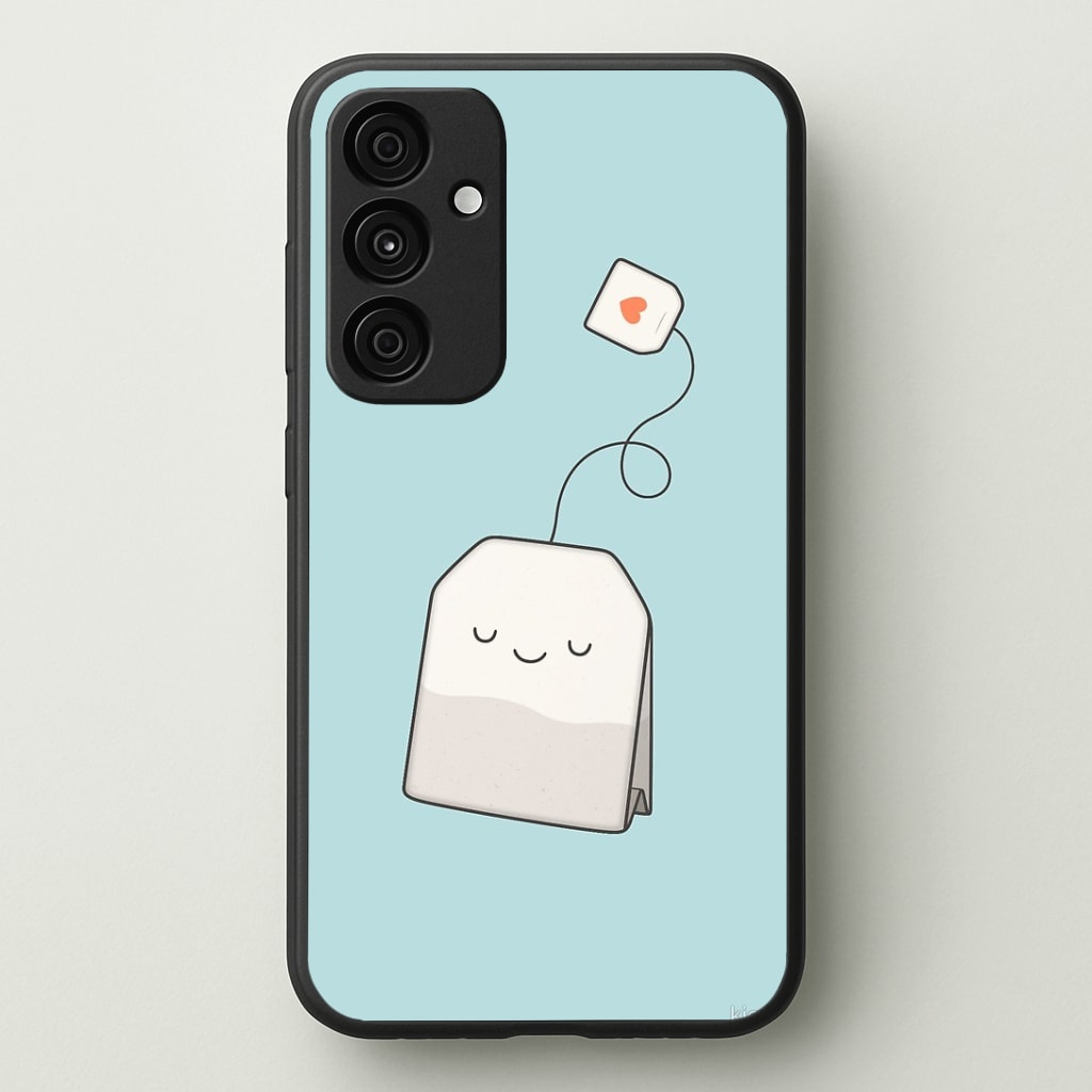 Tea Time - Cartoon Tea Bag Phone Case - Galaxy A35 / Standard