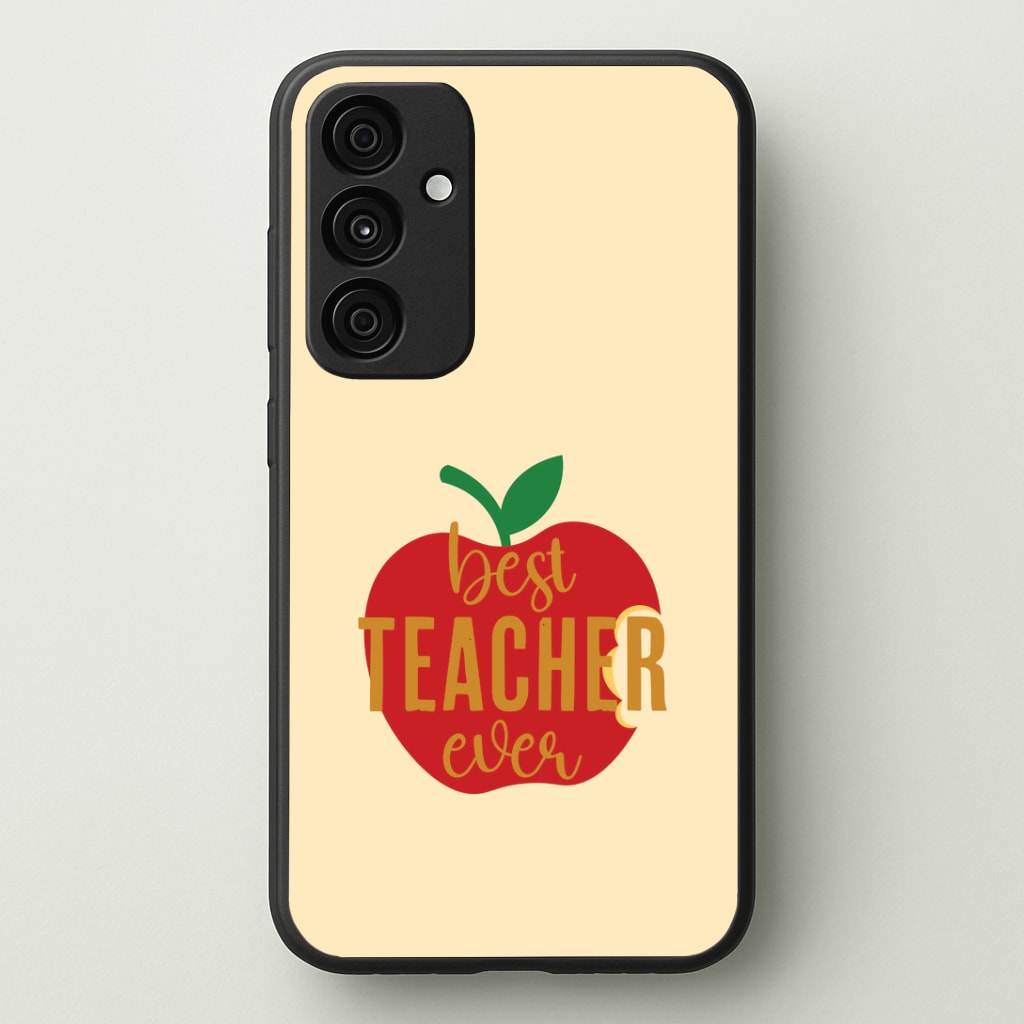 Apple Best Teacher Ever Phone Case - Galaxy A35 / Standard