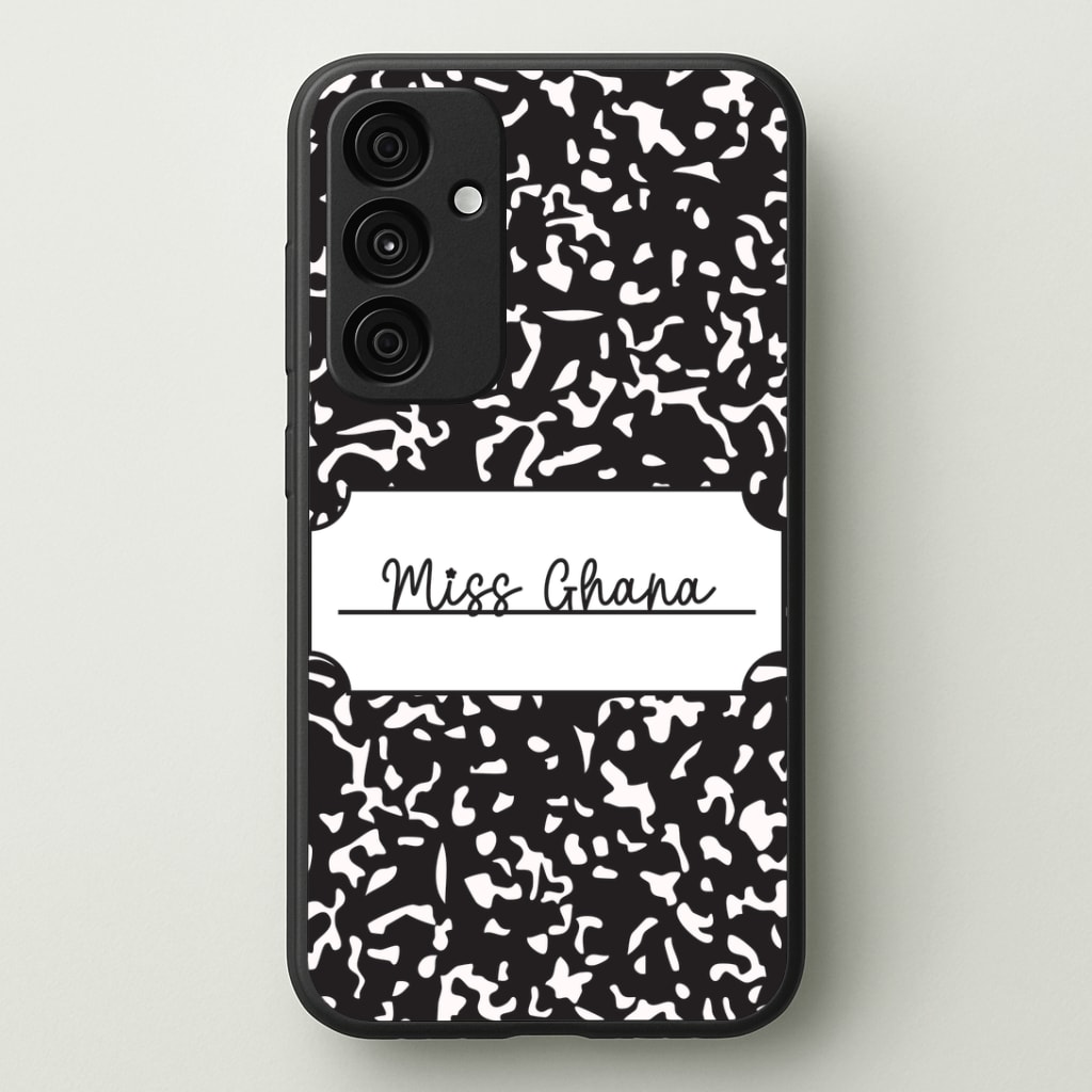 Personalised School Notebook Phone Case - Galaxy A35 / Standard