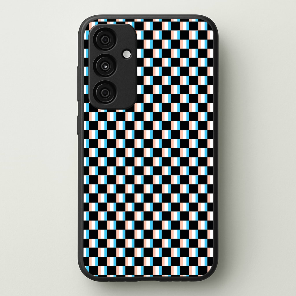 3D Squares - Trippy Patterns Phone Case - Galaxy A35 / Standard