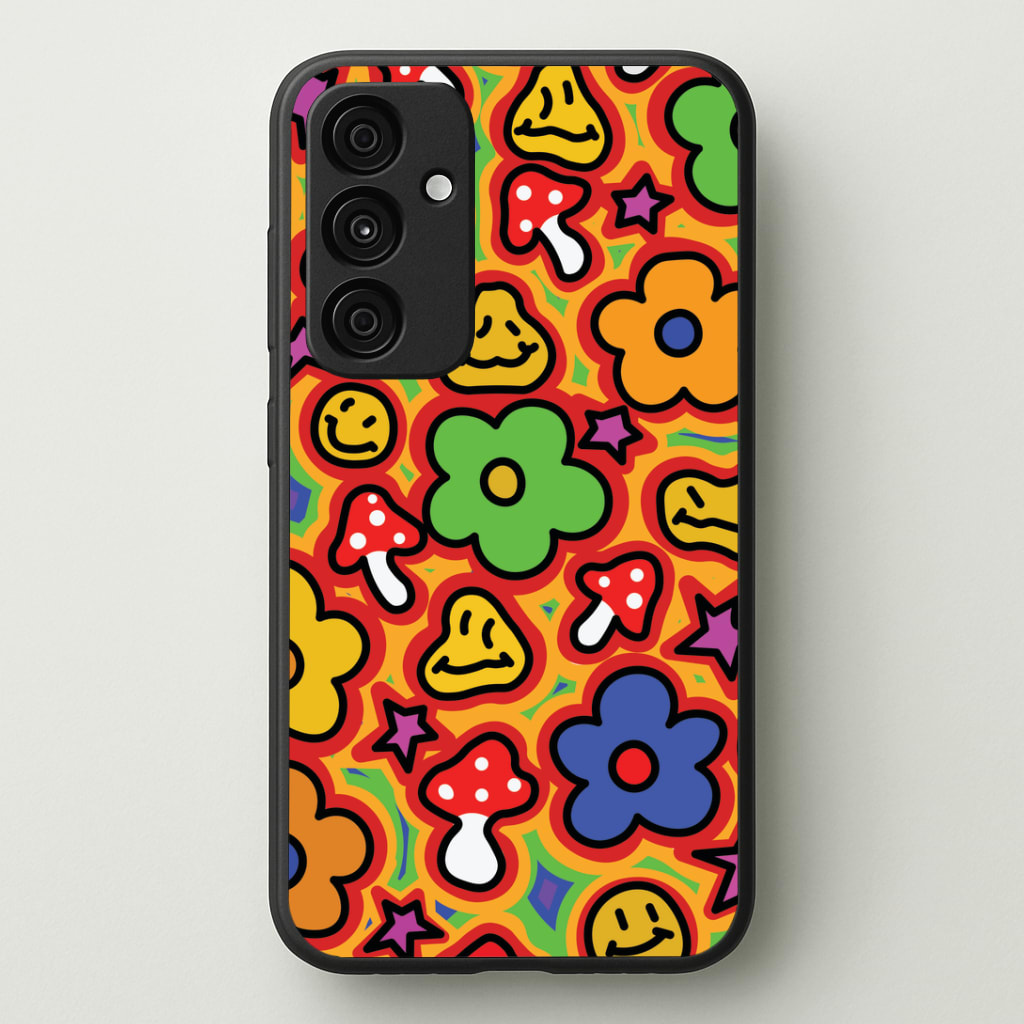 Rainbow Trip - Trippy Patterns Phone Case - Galaxy A35 / Standard