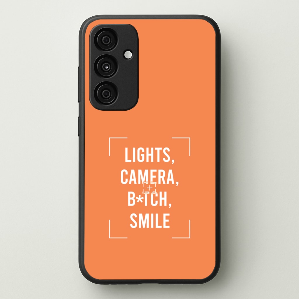 Lights, Camera, B*tch, Smile Phone Case - Galaxy A35 / Standard