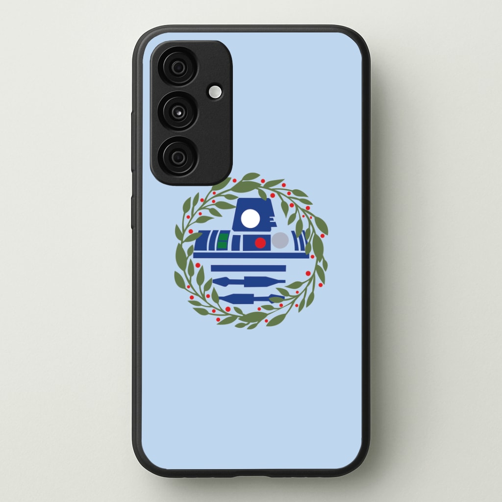 R2D2 Christmas Wreath Phone Case - Galaxy A35 / Standard