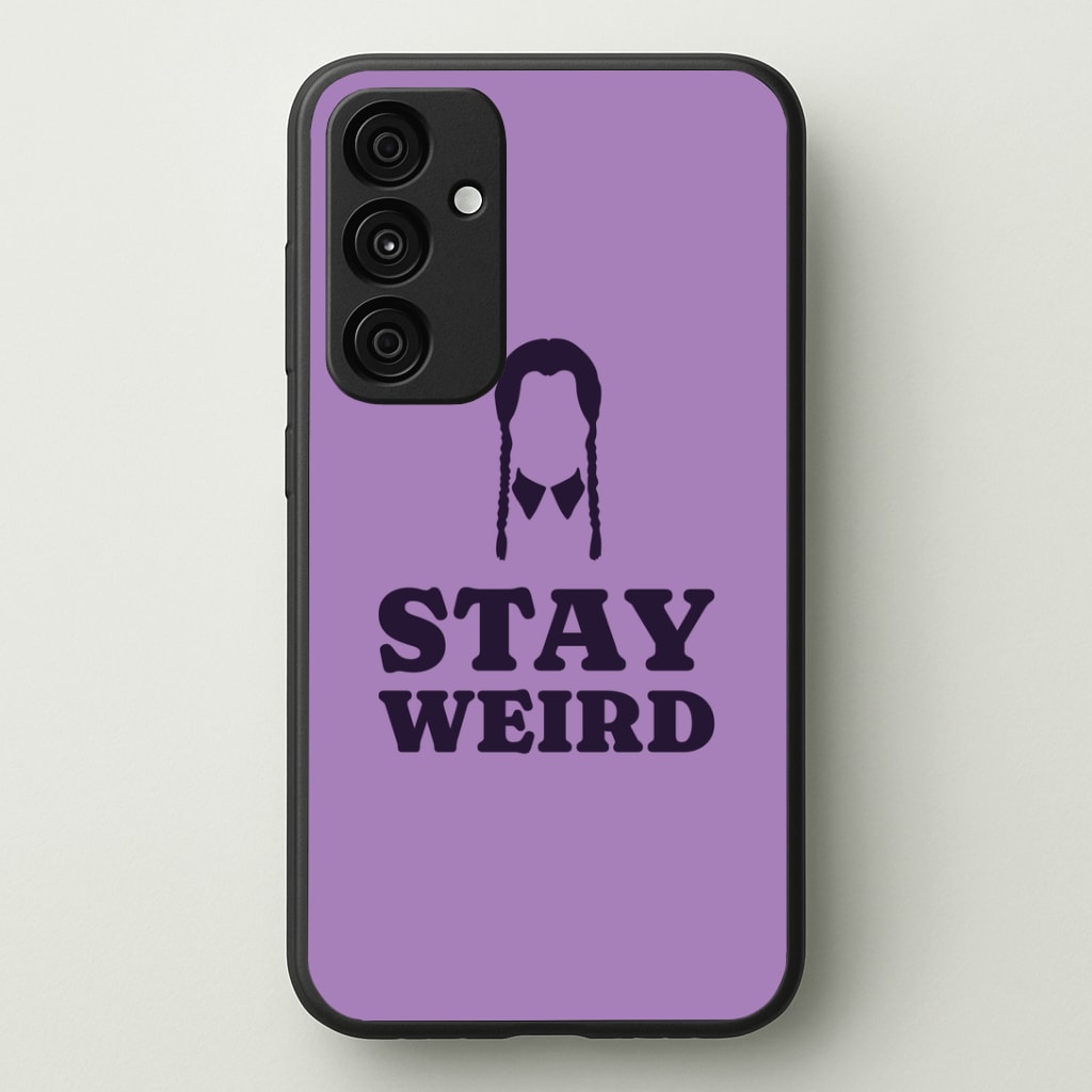 Stay Weird Purple Phone Case - Galaxy A35 / Standard