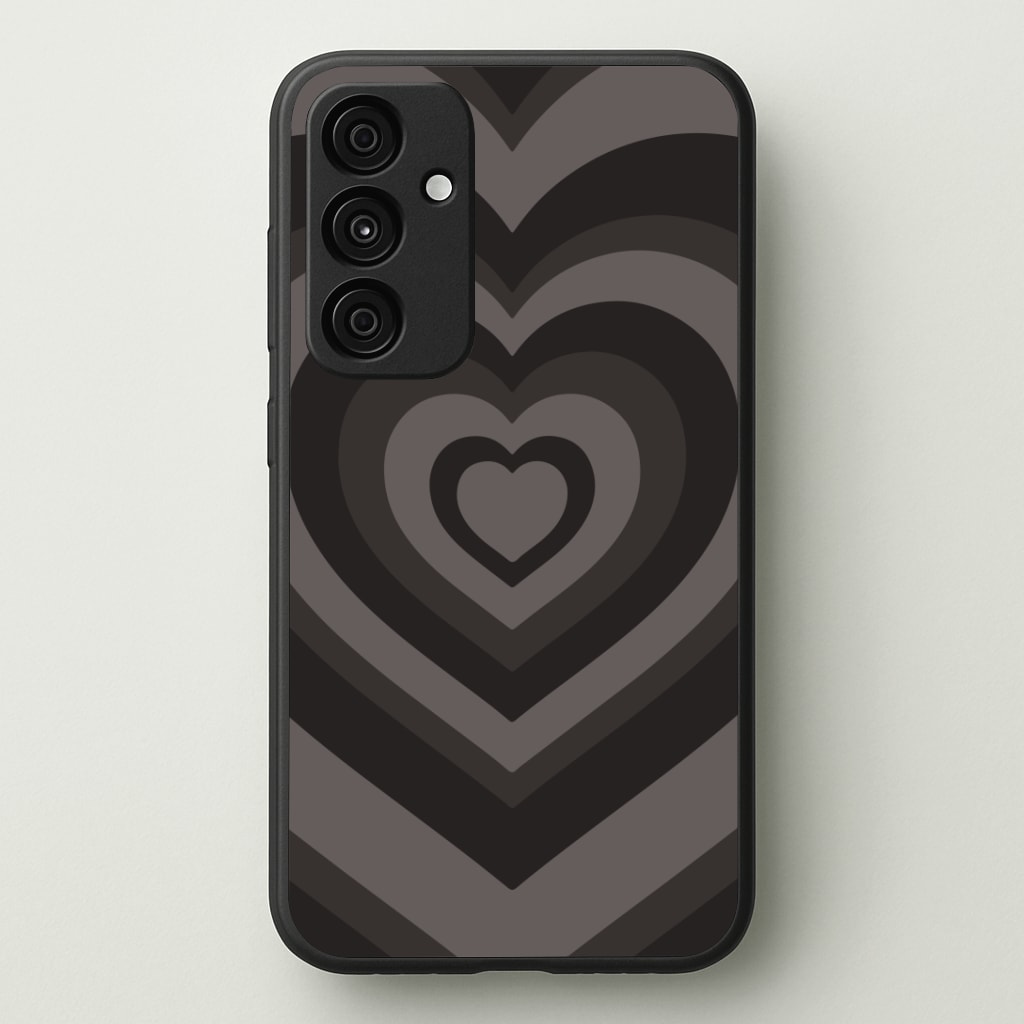 Abstract Black Heart Phone Case - Galaxy A35 / Standard