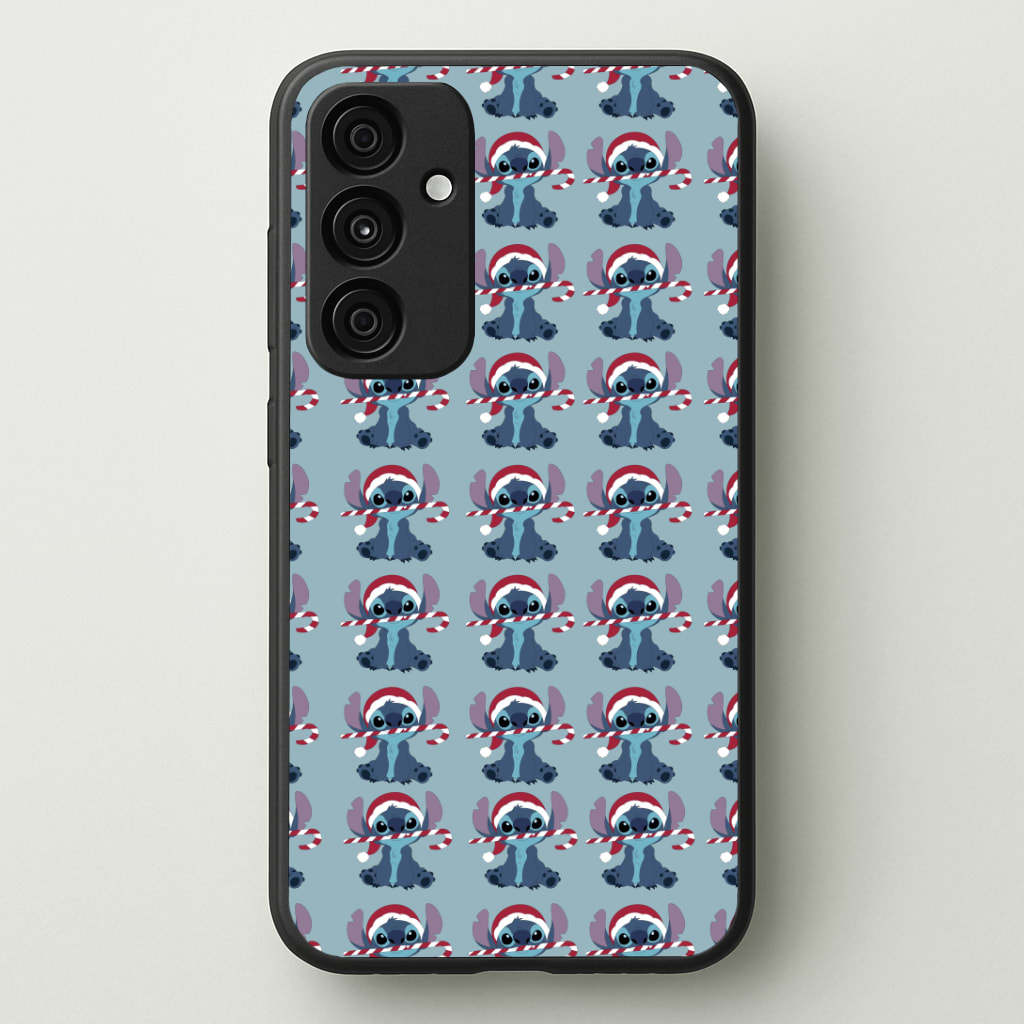 Stitch - Christmas Patterns Phone Case - Galaxy A35 / Standard