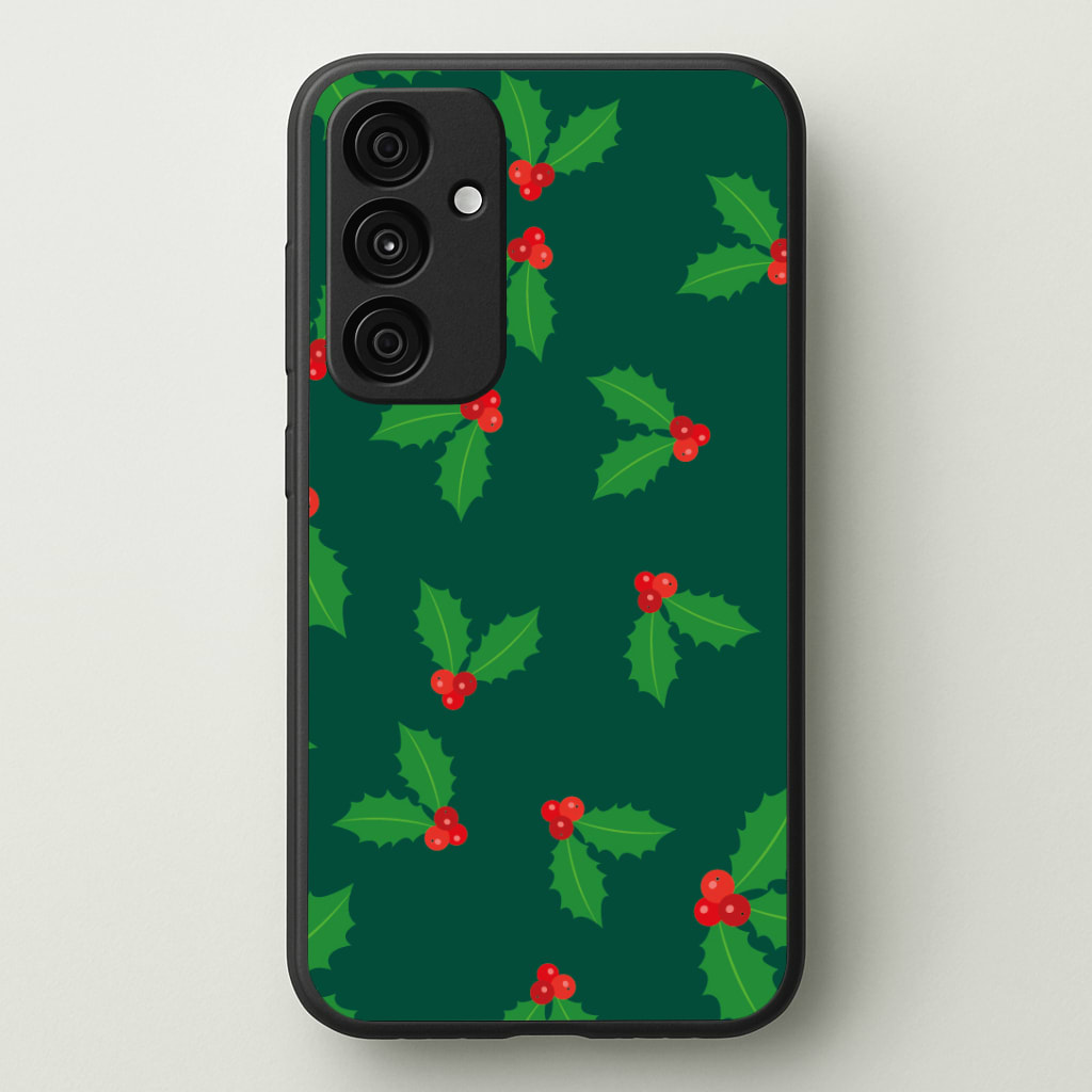 Holly - Christmas Patterns Phone Case - Galaxy A35 / Standard