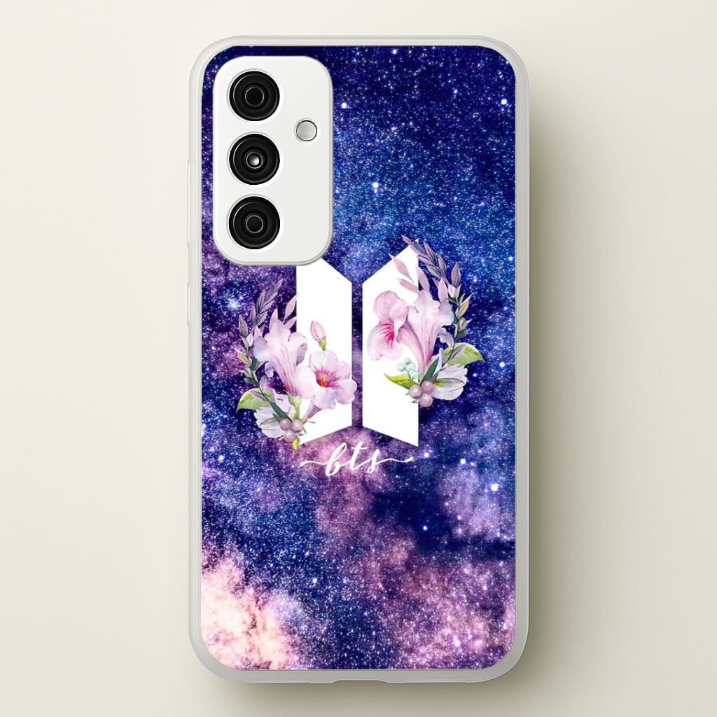 Galaxy Floral K-Pop Band Logo Phone Case