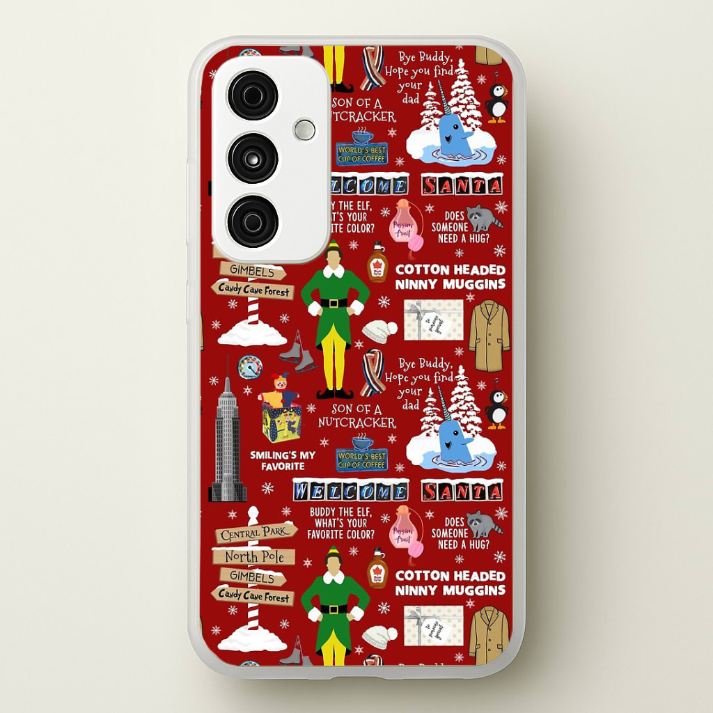 Red Elf Pattern Phone Case