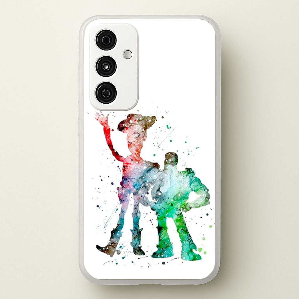 Watercolour Woody & Buzz A Story of Toys Fairytale Phone Case