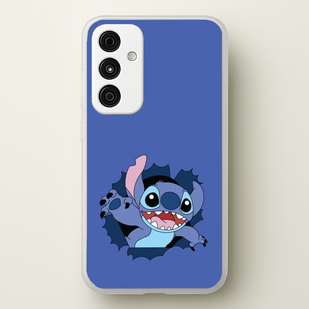 Torn Blue Alien Phone Case
