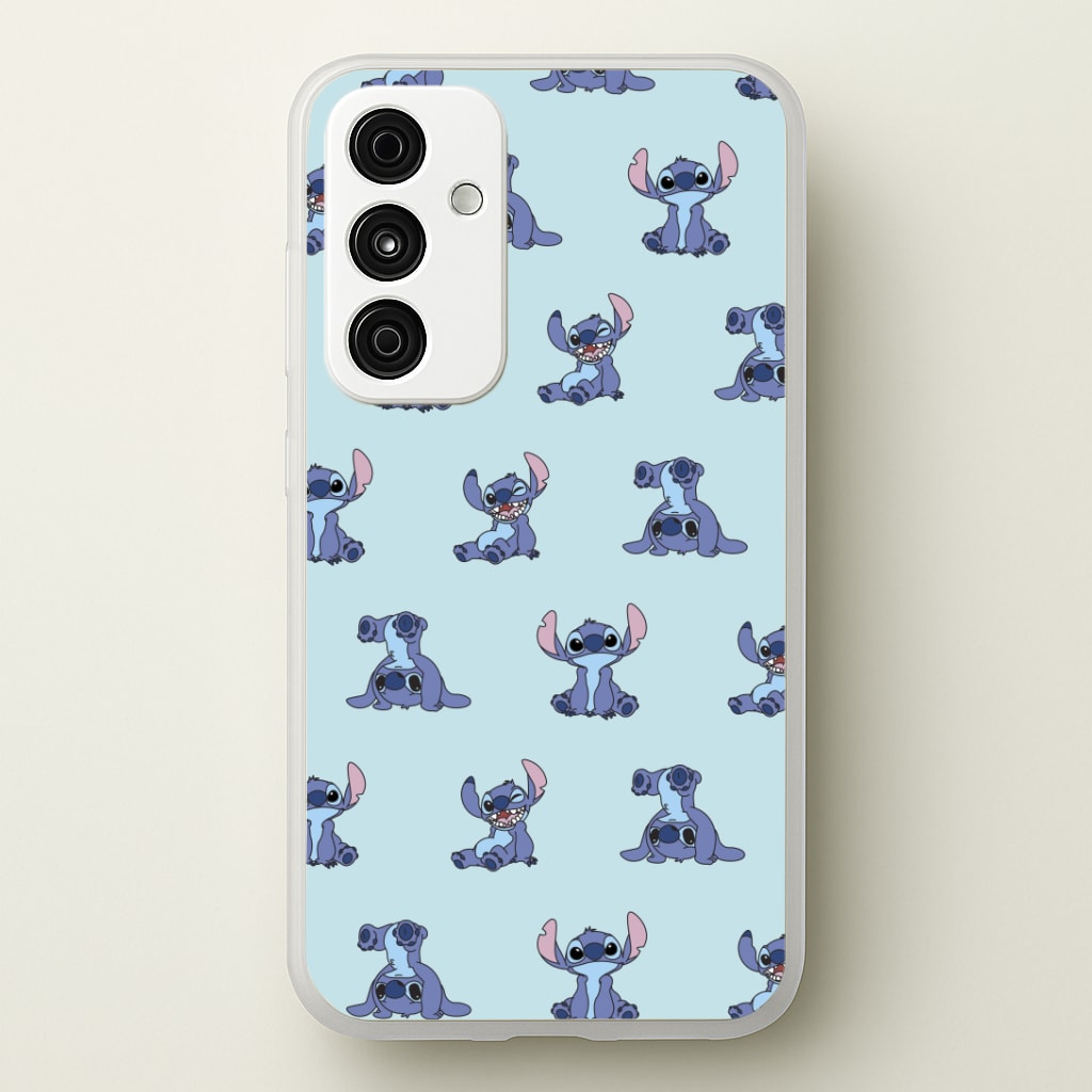 Cute Blue Alien Pose Pattern Phone Case