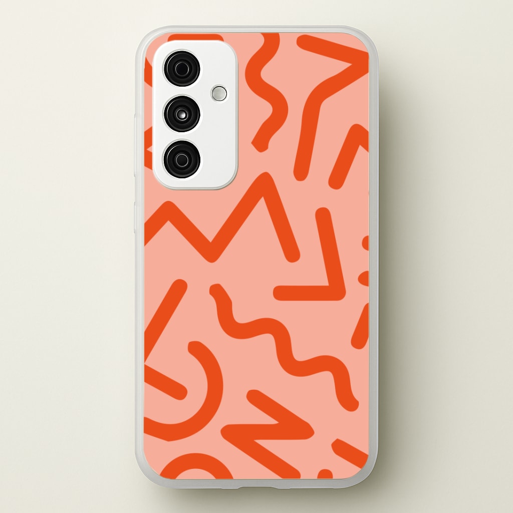 Red Abstract - Eighties Phone Case