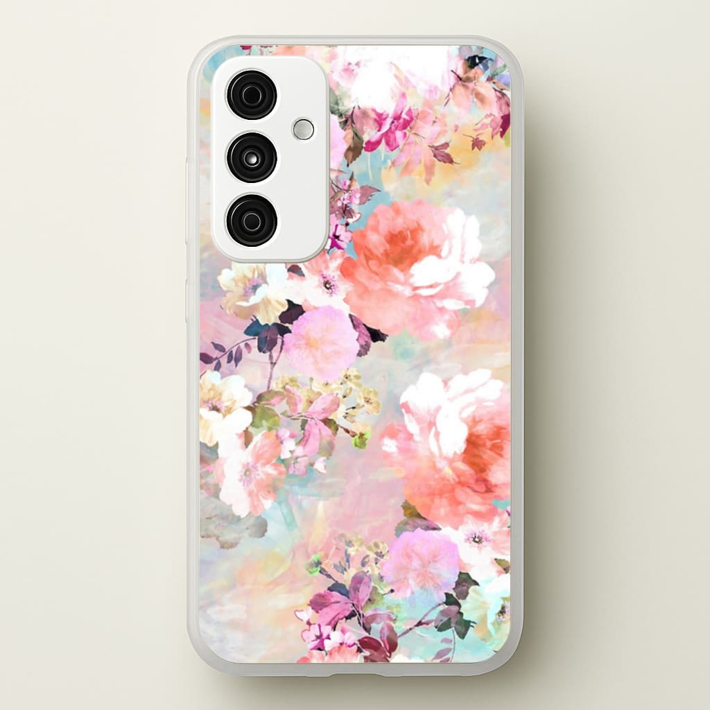 Pastel Pink Floral Pattern Phone Case