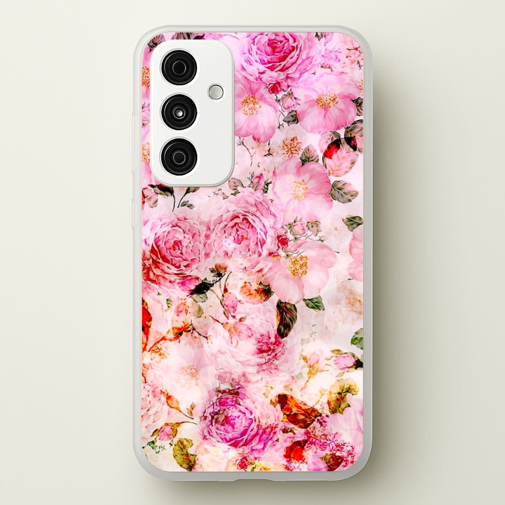Pretty Pink Chic Floral Pattern Phone Case