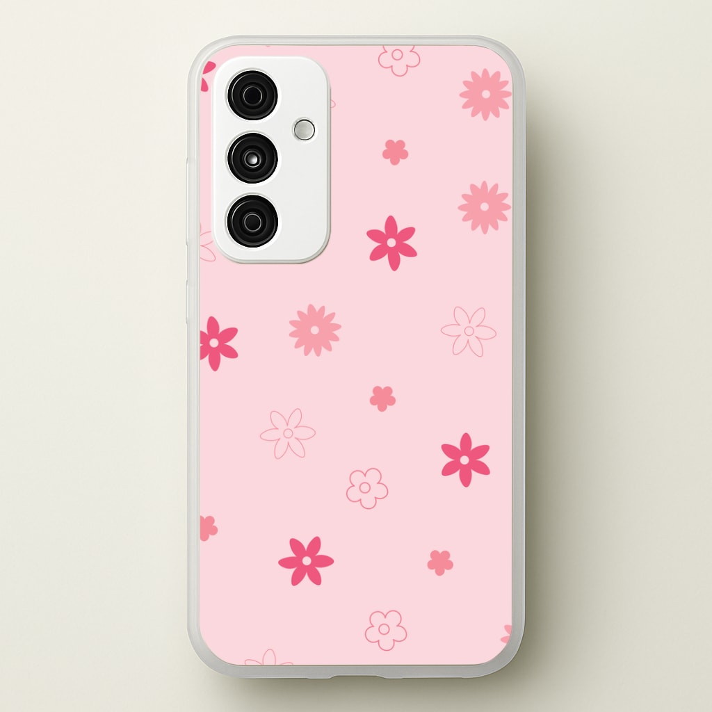 Flower Types Pattern Pink Phone Case
