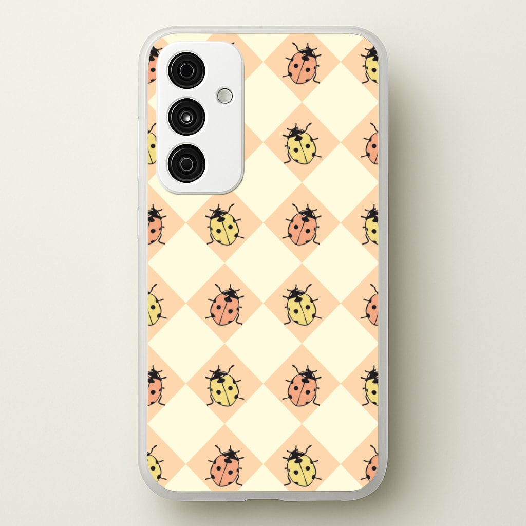 Argyle Ladybugs Pattern Phone Case