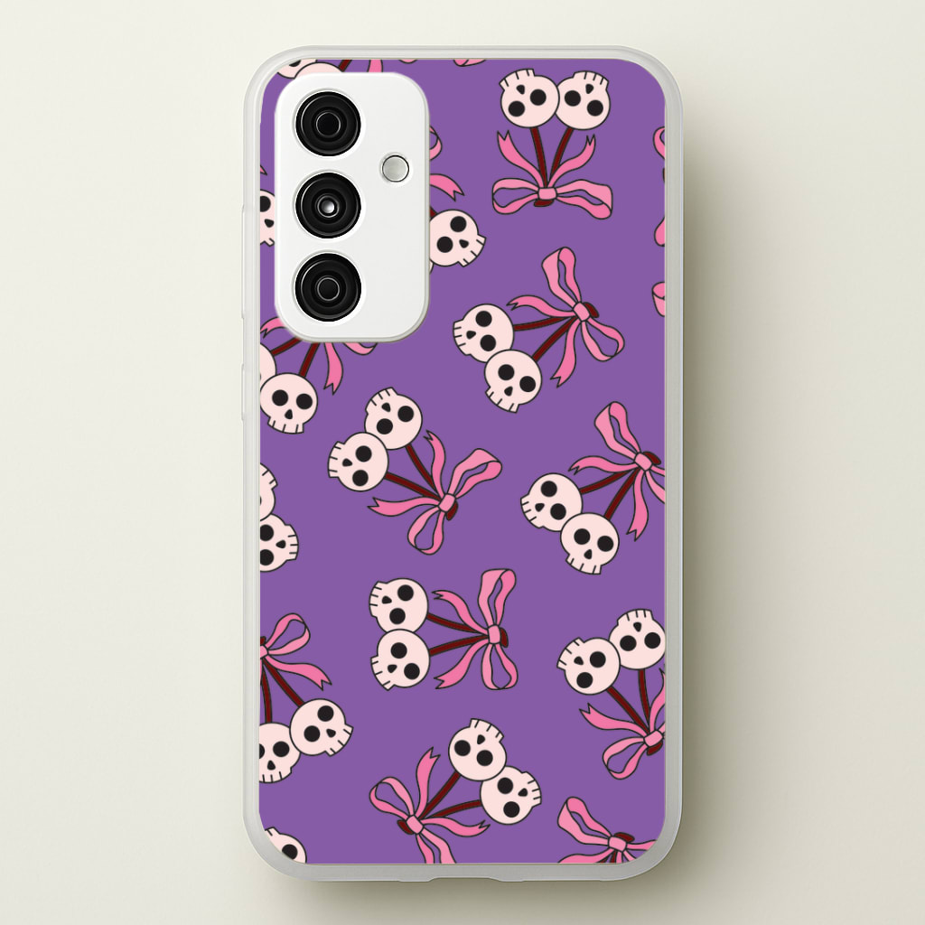 Cherry Skulls Pattern Phone Case