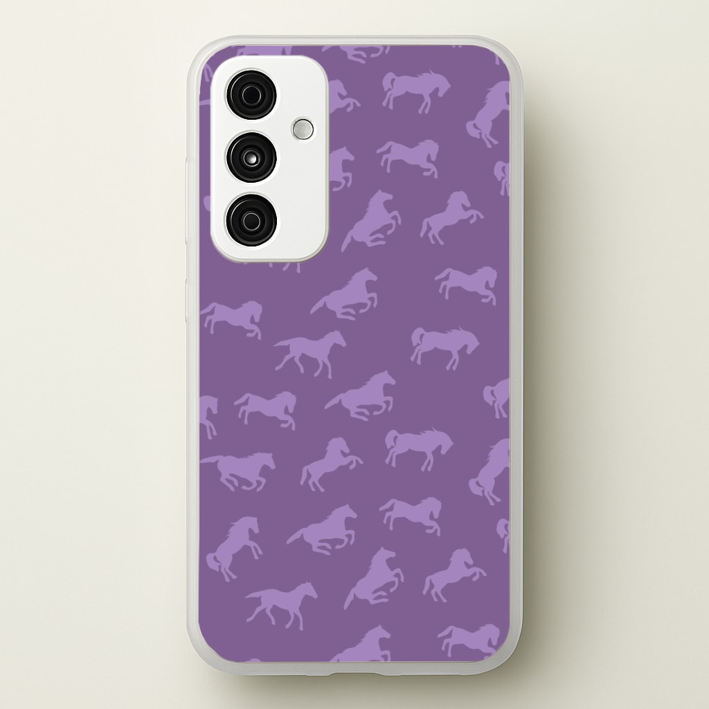 Purple Horse Pattern - Horses Phone Case