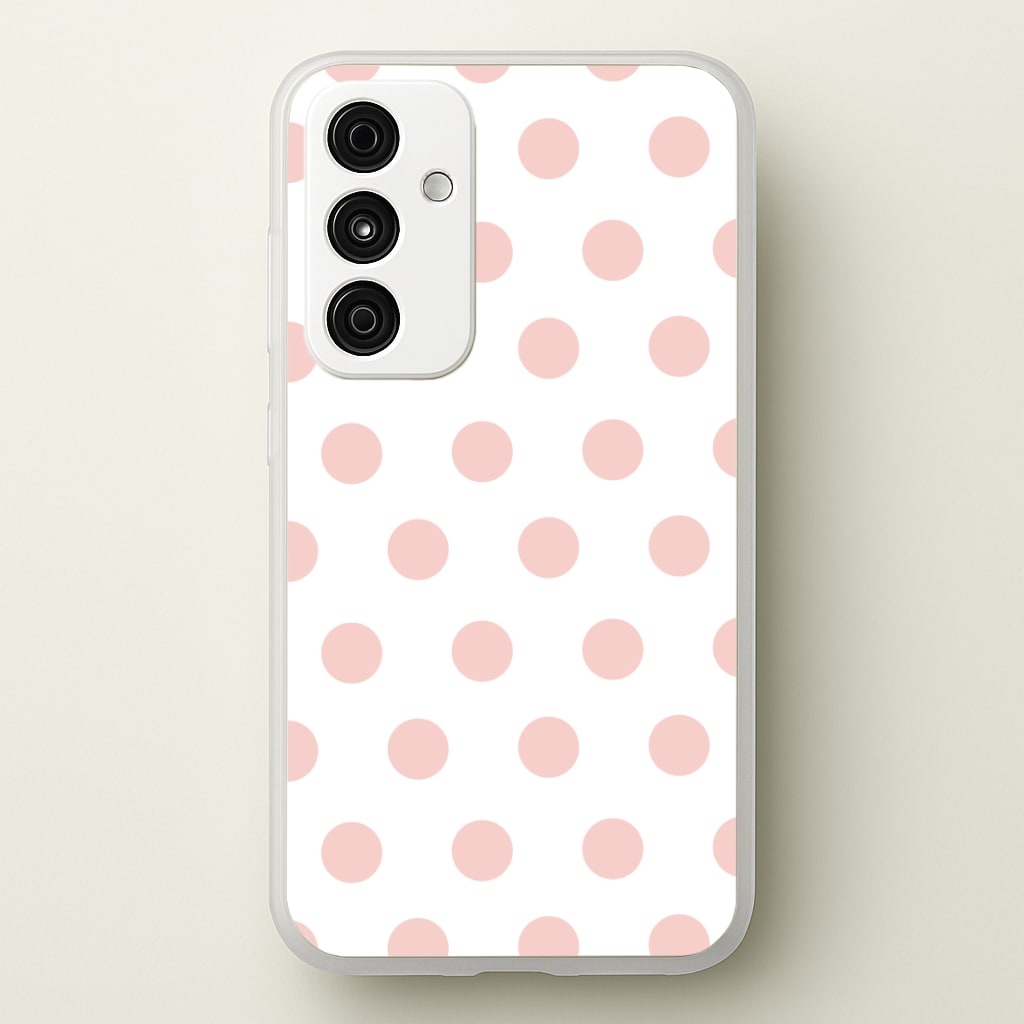 Pink Polka Dot Personalised Phone Case