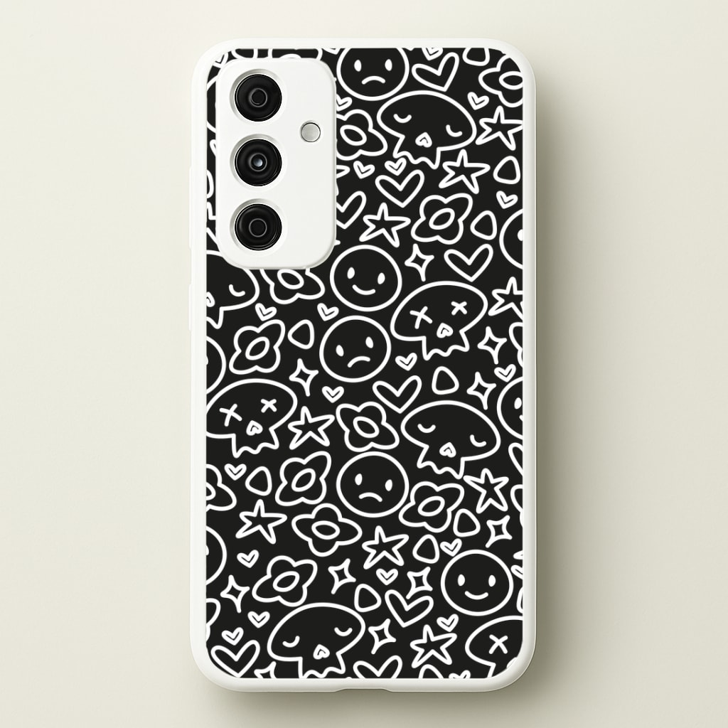 Black Skulls - Skate Aesthetic Phone Case
