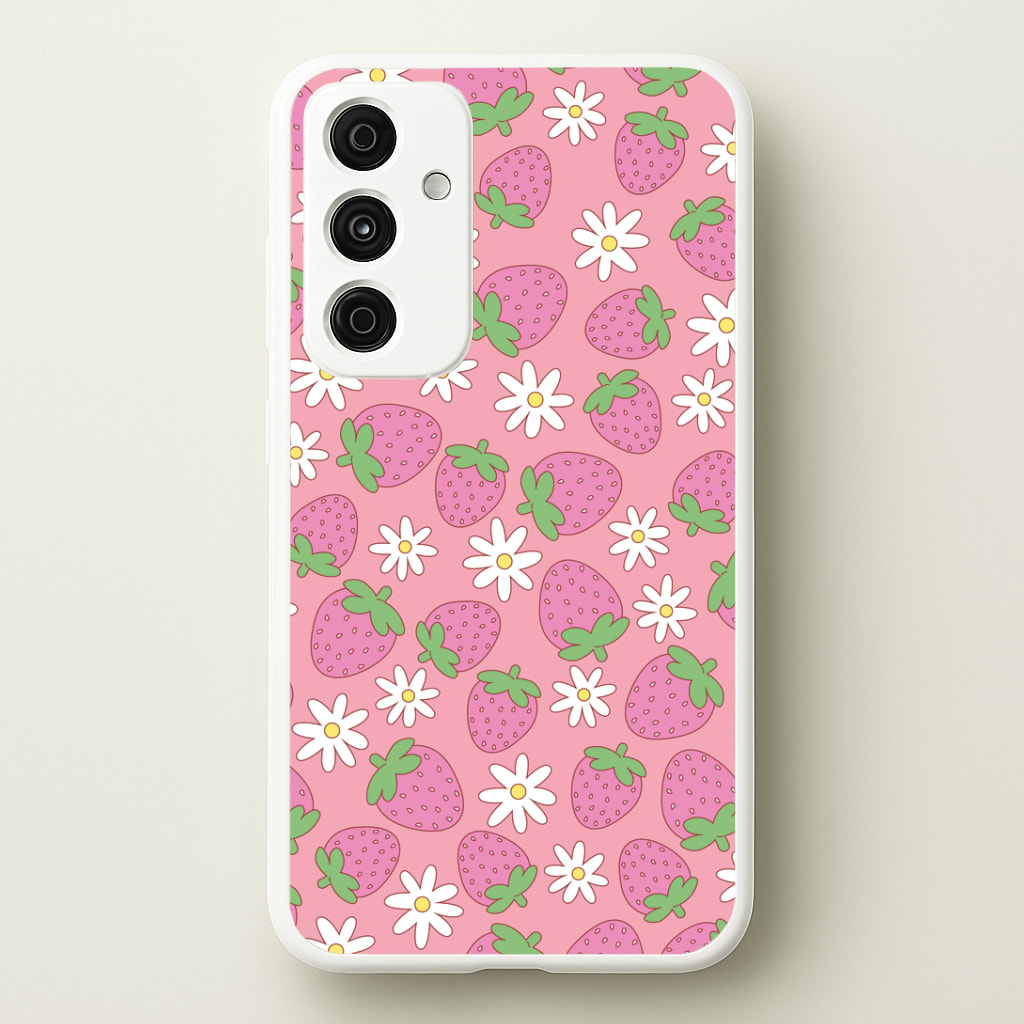 Pink Strawberries - Spring Patterns Phone Case