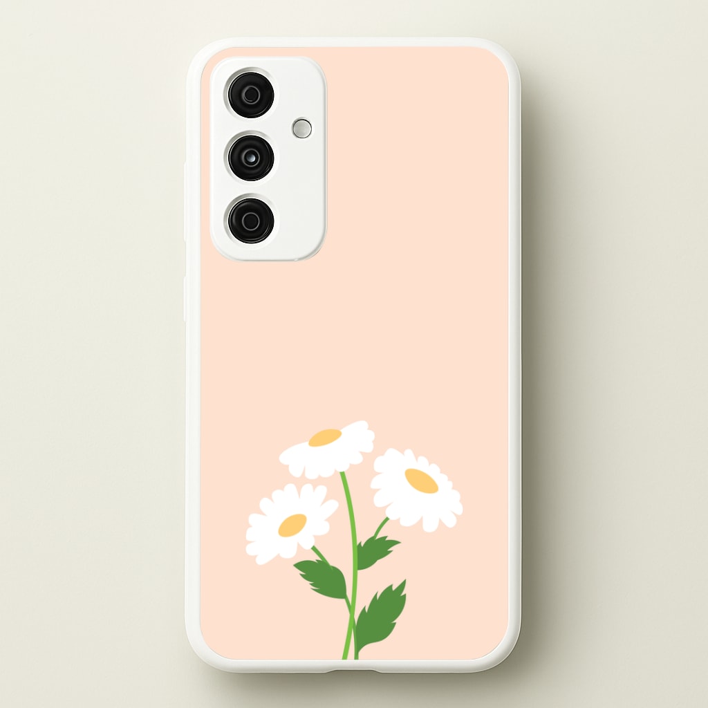 Peach And Dasies Phone Case