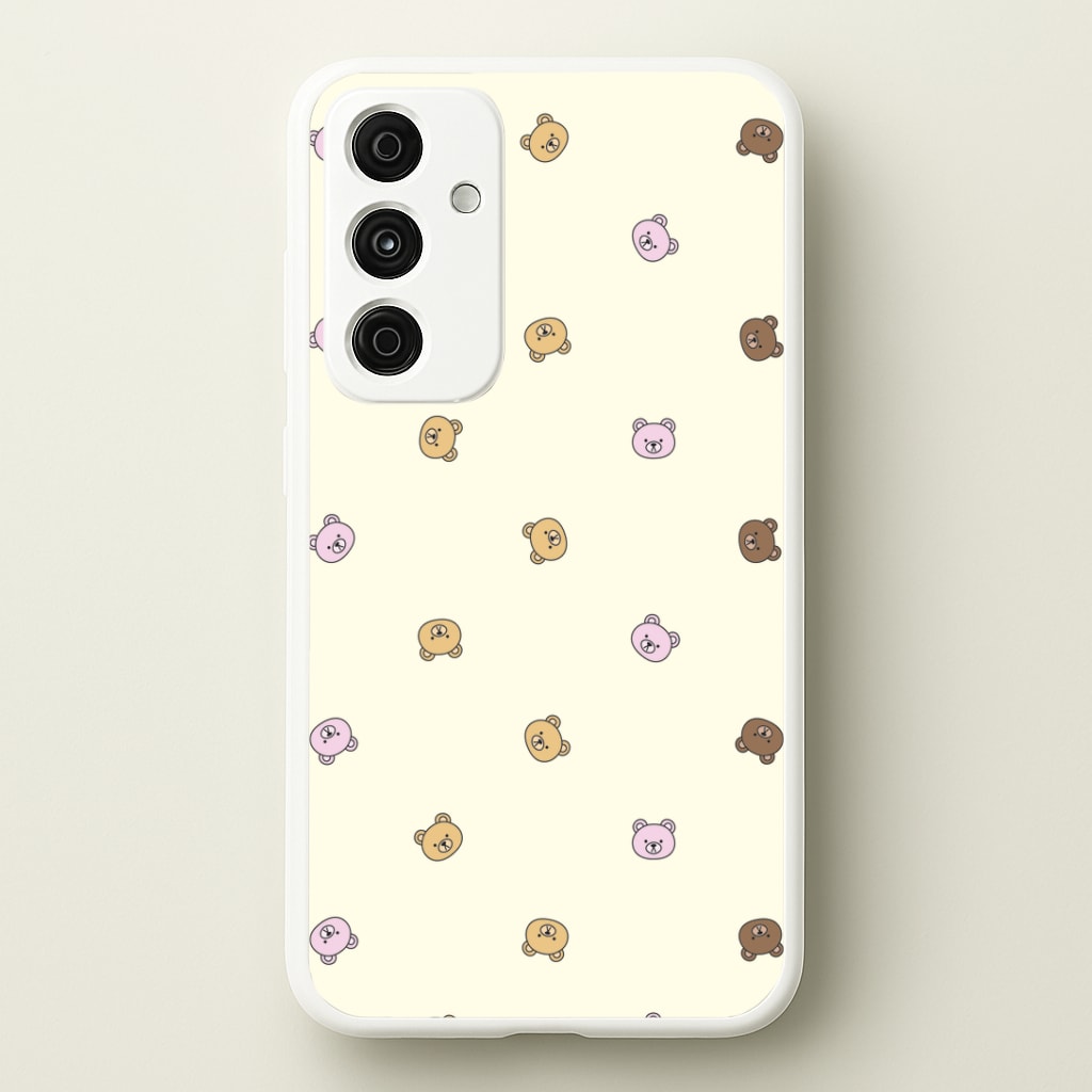 Miniature Teddy Bear Faces Pattern Phone Case