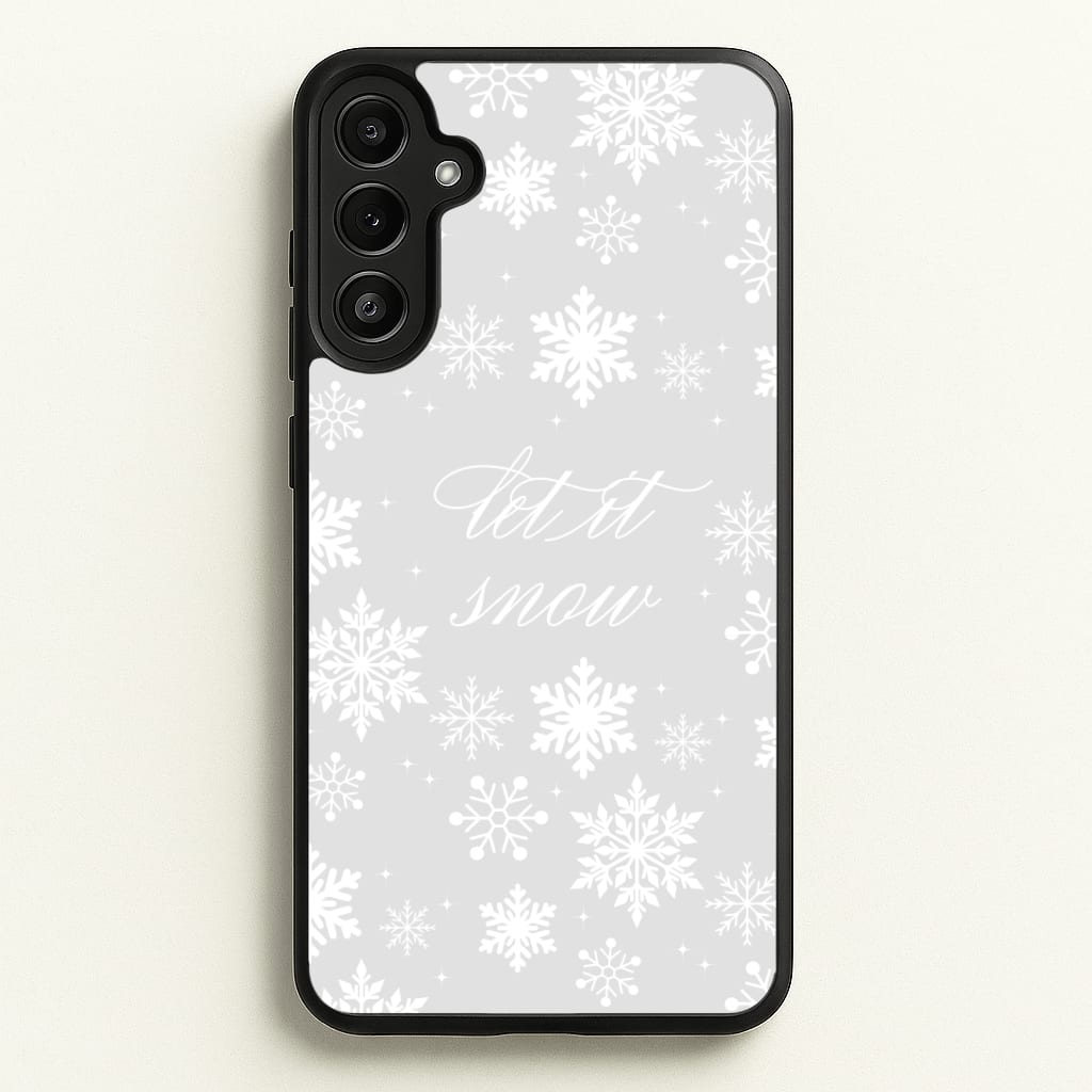 Let It Snow Christmas Pattern Phone Case