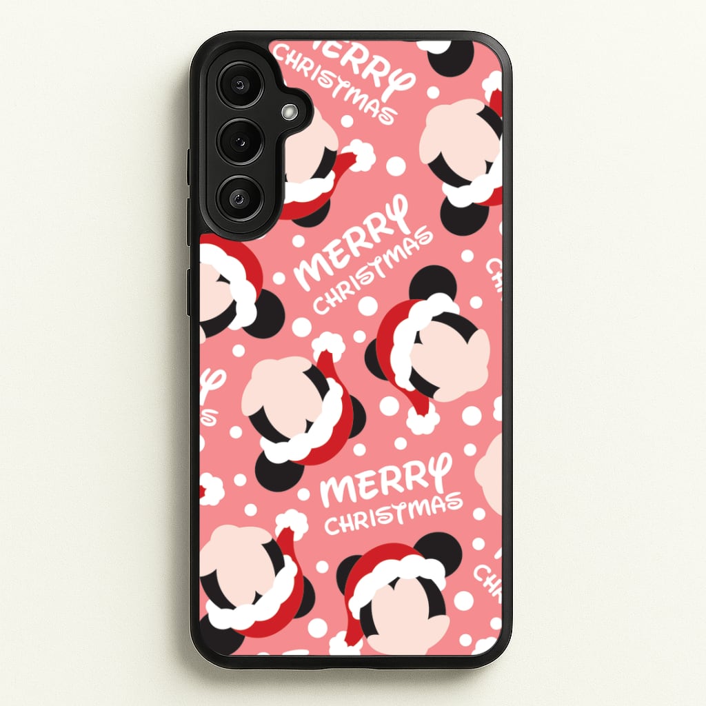 Merry Christmas Cartoon Mouse Pattern Phone Case