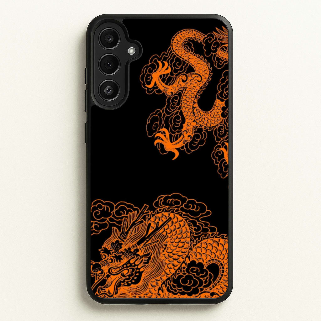 Orange Dragon Phone Case