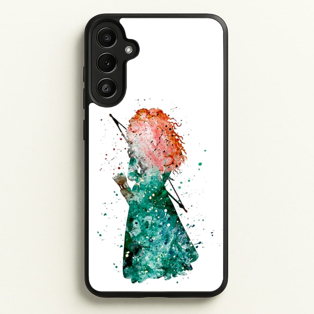 Watercolour Princess Merida Brave Fairytale Phone Case