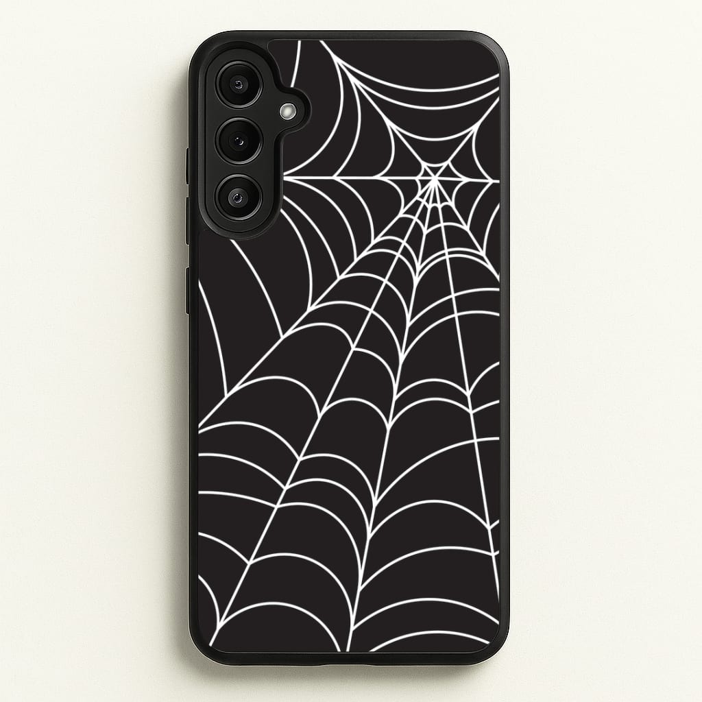 Black Cobwebs Pattern Phone Case