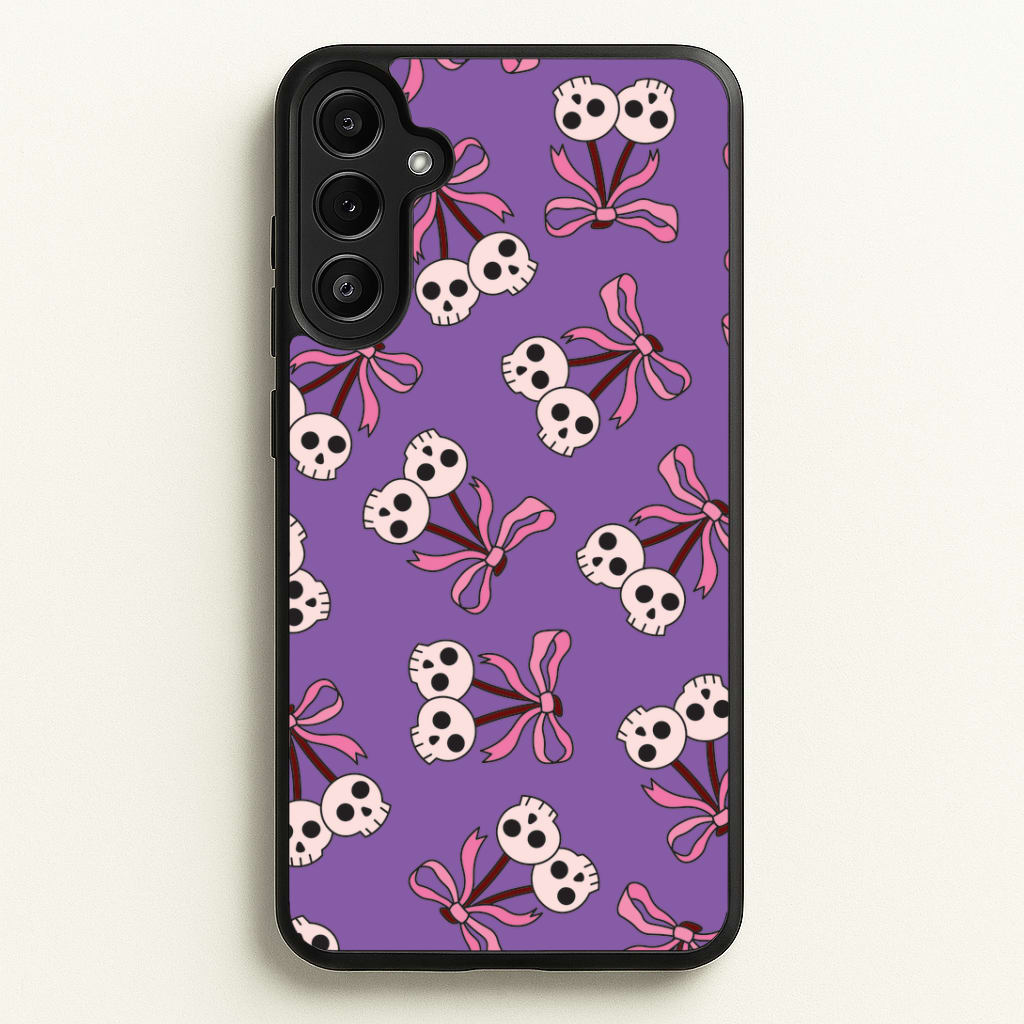 Cherry Skulls Pattern Phone Case