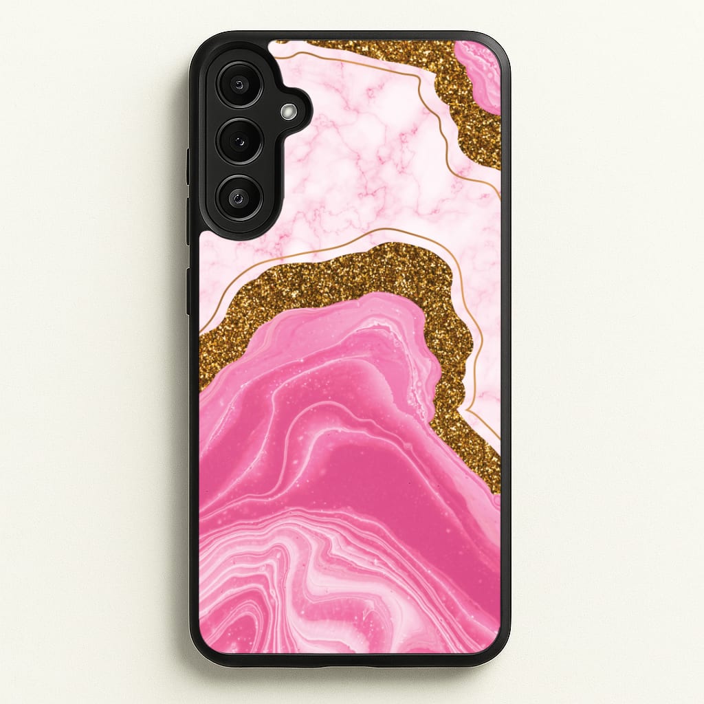 Marble Rock Veins And Glitter Phone Case