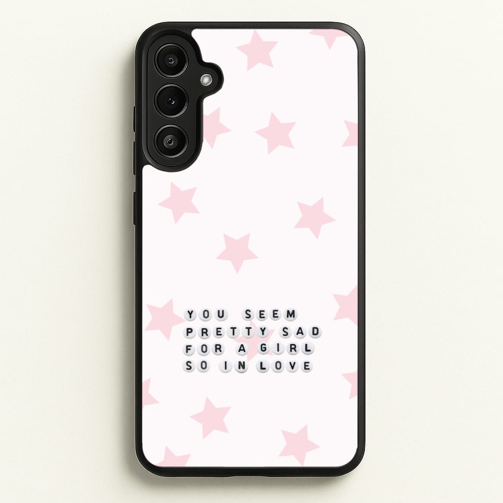 Pretty Sad Letter Beads Phone Case
