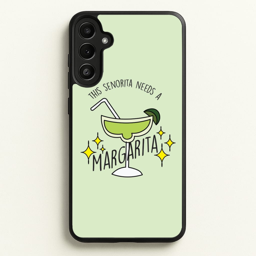 This Senorita Needs A Margarita - Funny Quotes Phone Case